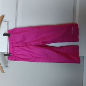 Columbia Cypress Brook II splash rain pant in Pink Ice, size 3T